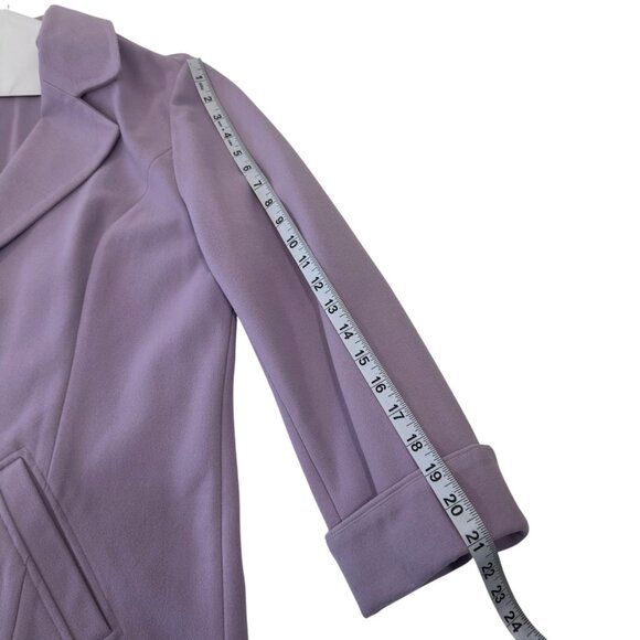 Chicos Womens Lavender Peacoat Size 2 12/14 Polyester/Nylon - Picture 7 of 14